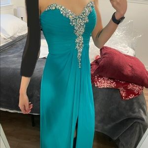 Teal formal dress